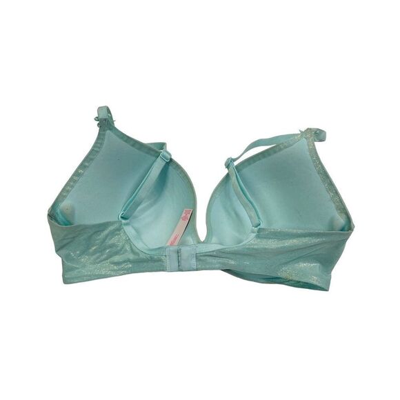 Victoria's Secret Mint Sparkle Plunge Push Up Bra - Size 34C - Picture 8 of 14